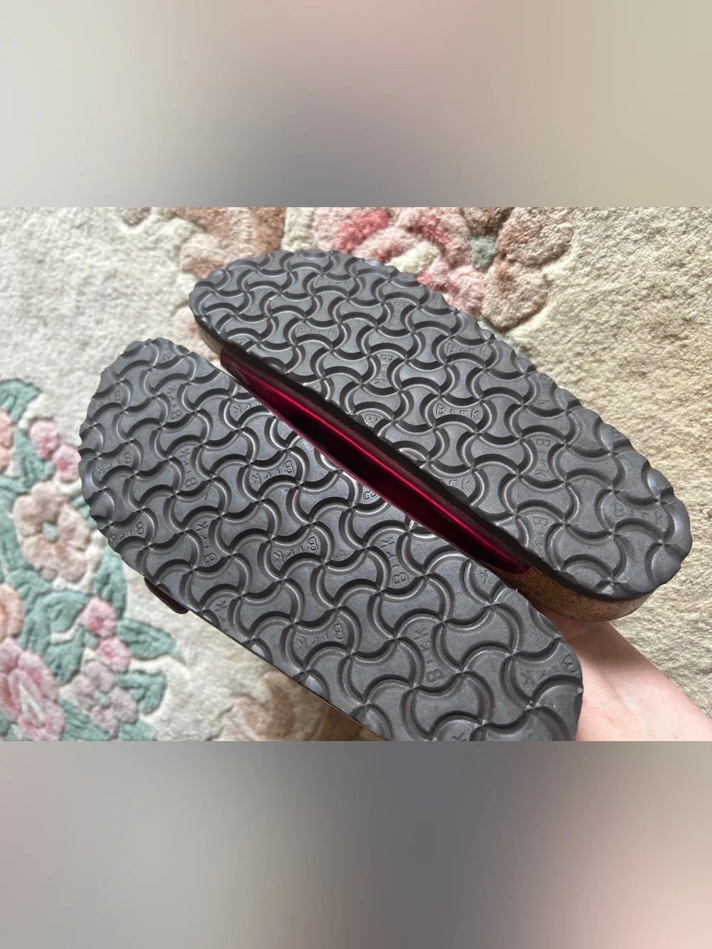Birkenstock red sandals size 40 - Picture 3 of 3